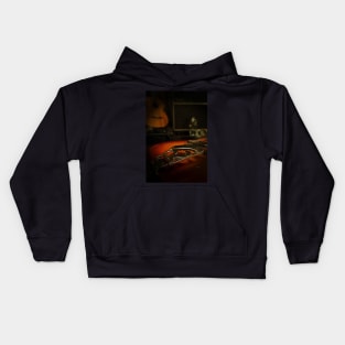 Classic guitar and amp Kids Hoodie